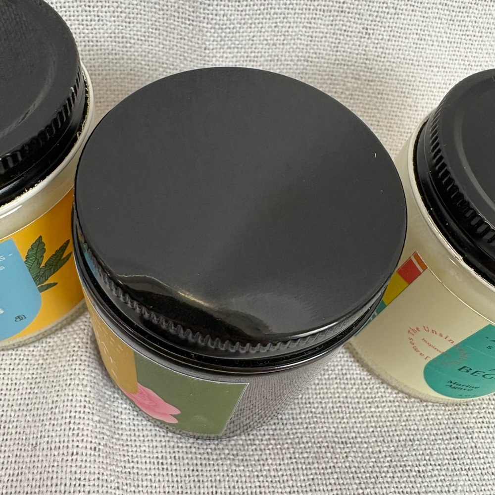 Authentic Books Soy Scented Candle Set - Lavender, Amberwood, Almond, Water Mint - Picture 4 of 5